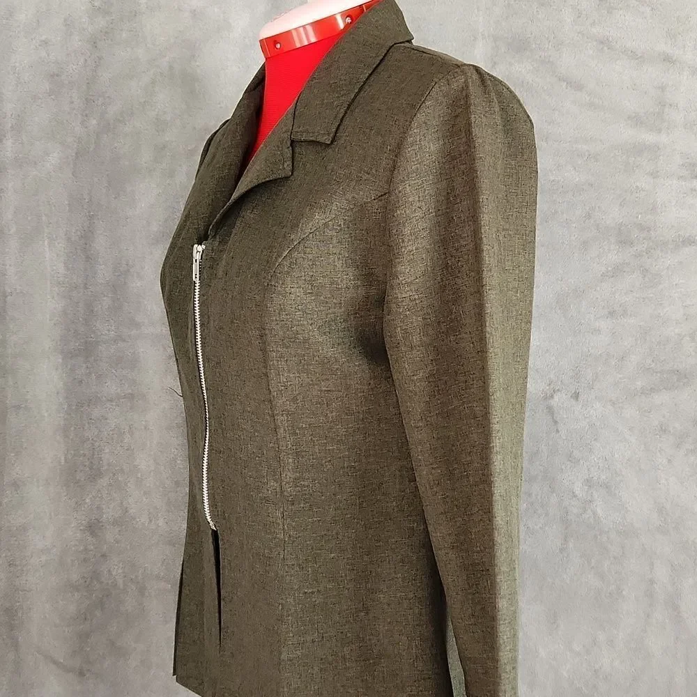 Womens zip up blazer - Picture 3 of 13